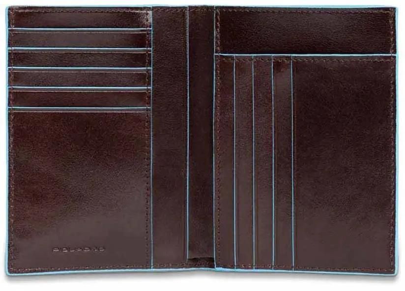 Кошелек мужской Piquadro Blue Square, кожа натуральная, красное дерево  [pu1393b2r/mo]